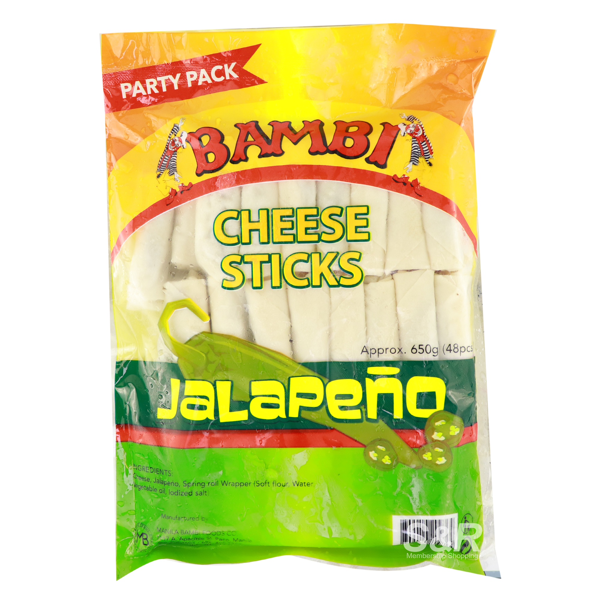 Bambi Cheese Sticks Jalapeno Party Pack 650g